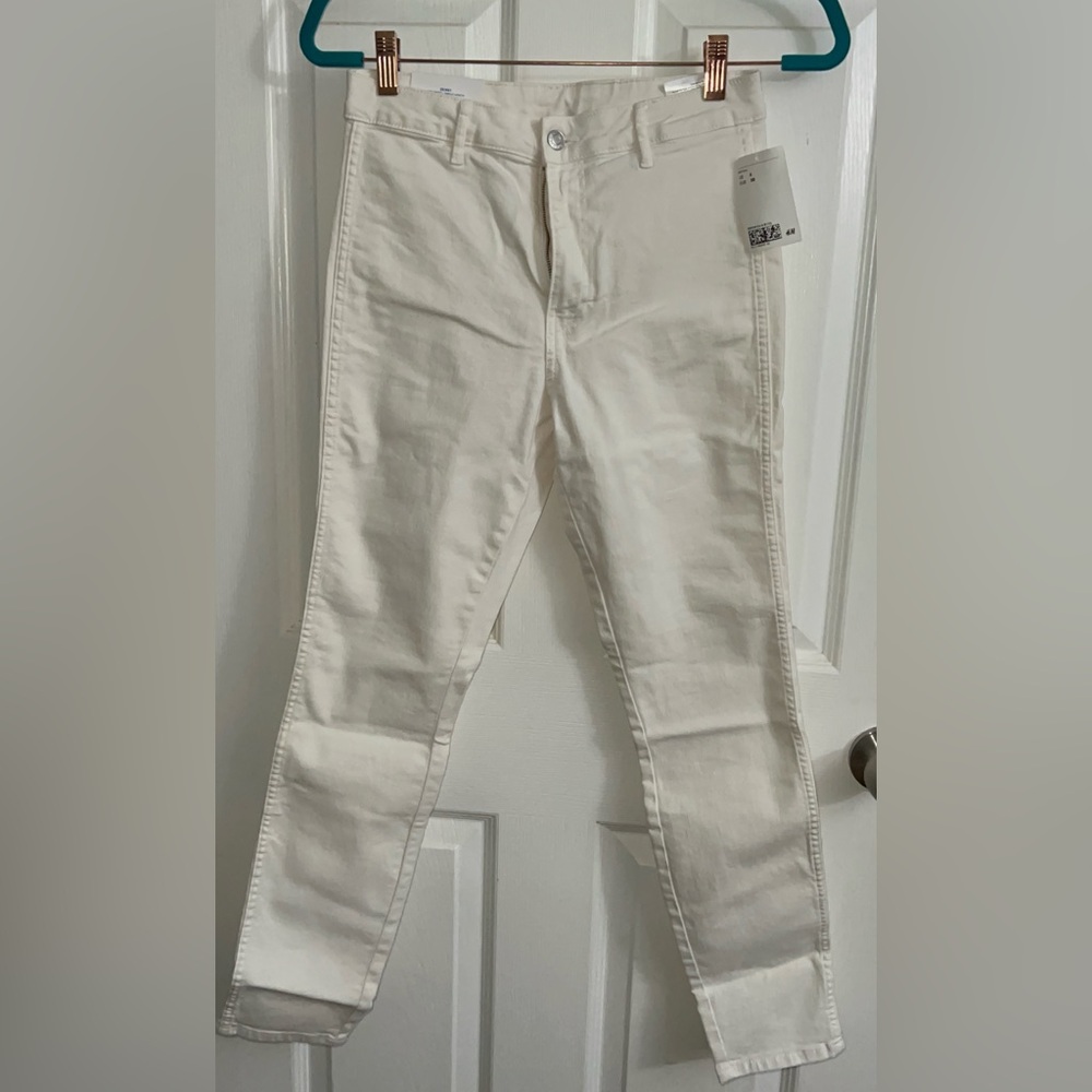 H&M White Skinny Jeans size 6